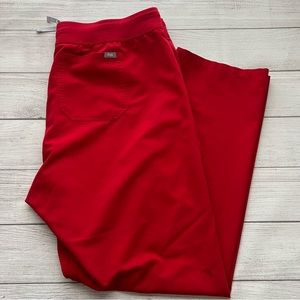 Figs Livingston Women’s Scrub Bottom Size XXL-T - Color Red